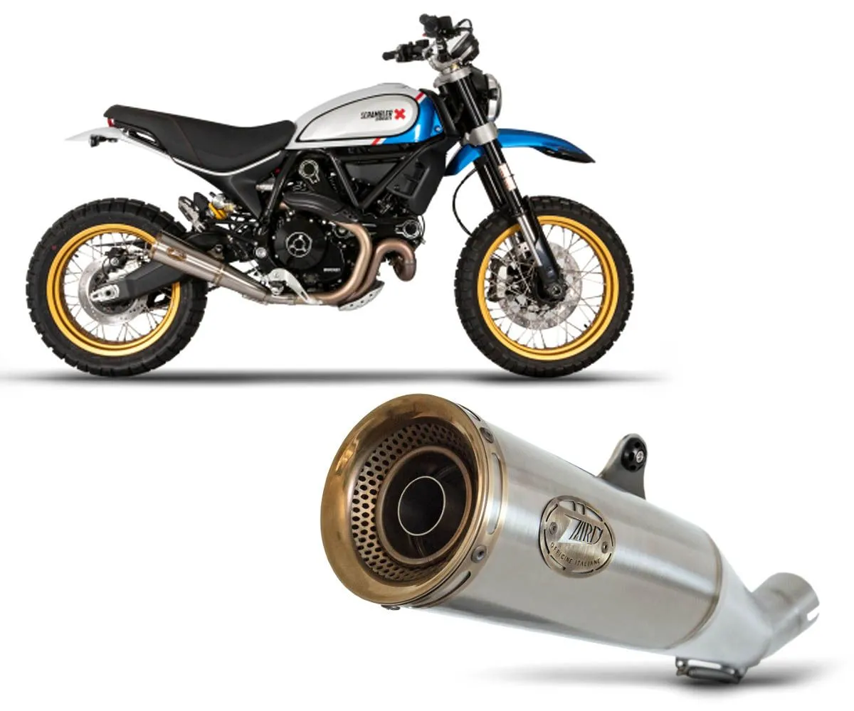 Terminale Di Scarico Zard E5 Zuma Acciaio Inox Ducati Scrambler Desert Sled 2021 > 2022-ZDU798S10SBO-301168