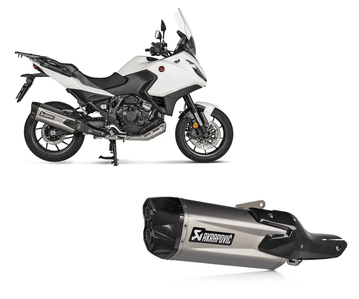 Terminale Di Scarico Omologato Titanio Akrapovic Per Honda Nt1100 2022 > 2024-S-H11SO3-HGIT-329674