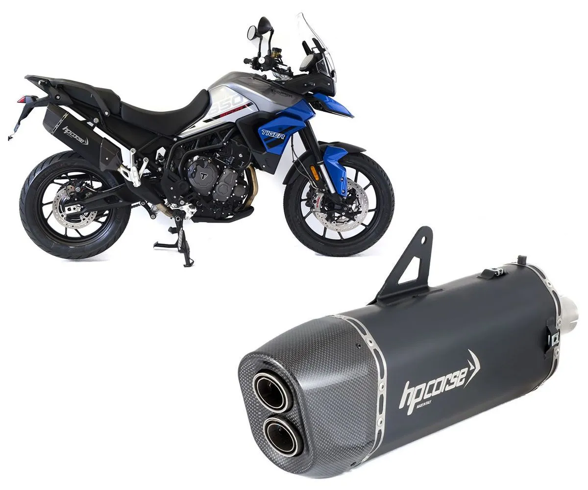Terminale Di Scarico Hp Corse Sp-3 Carbon 350 Black Triumph Tiger 900/850 2020 > 2024-TRT850SP3350C-AB-300280