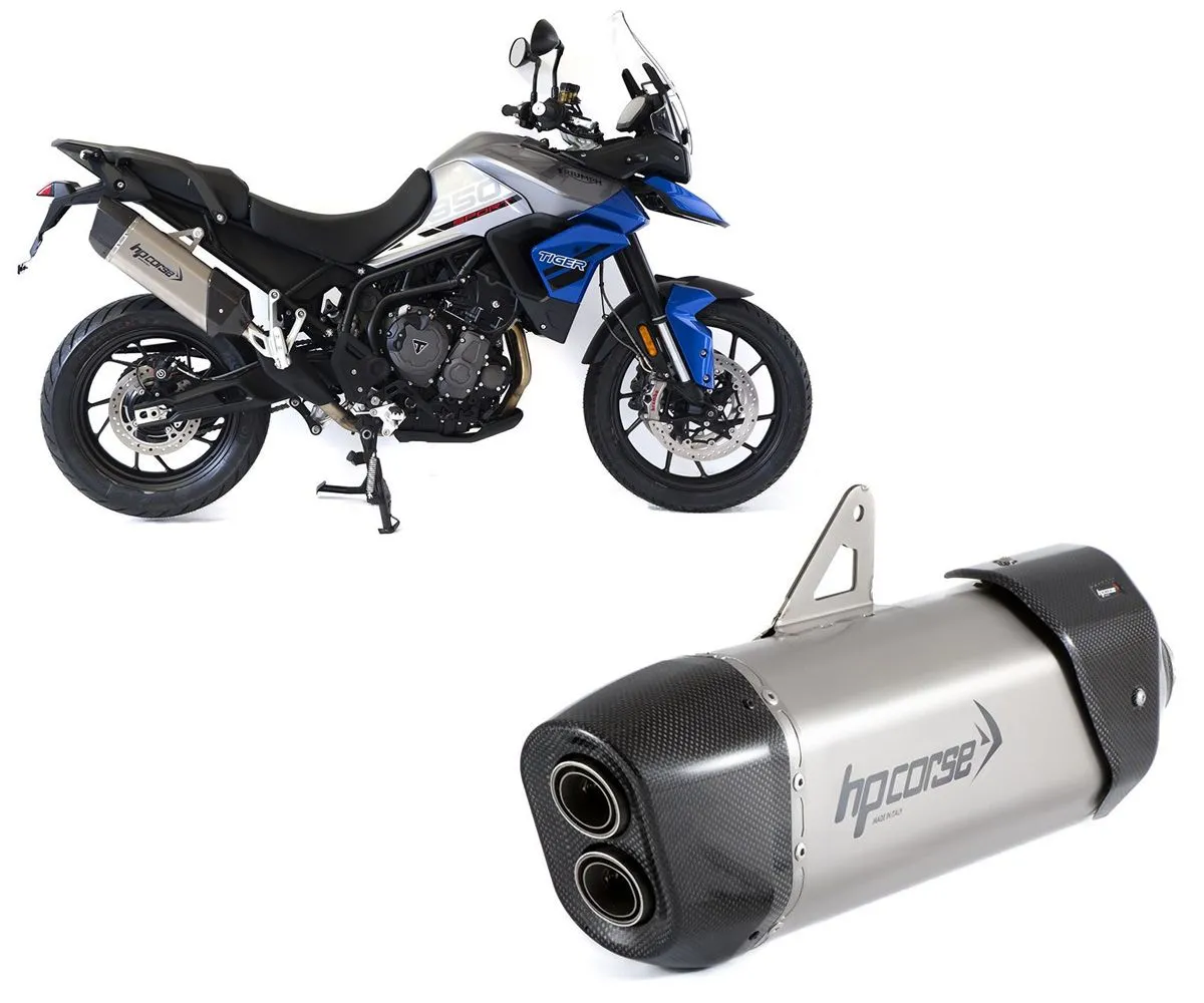 Terminale Di Scarico Hp Corse Sp-3 Carbon 350 Satin Triumph Tiger 900/850 2020 > 2024-TRT850SP3350S-AB-300281