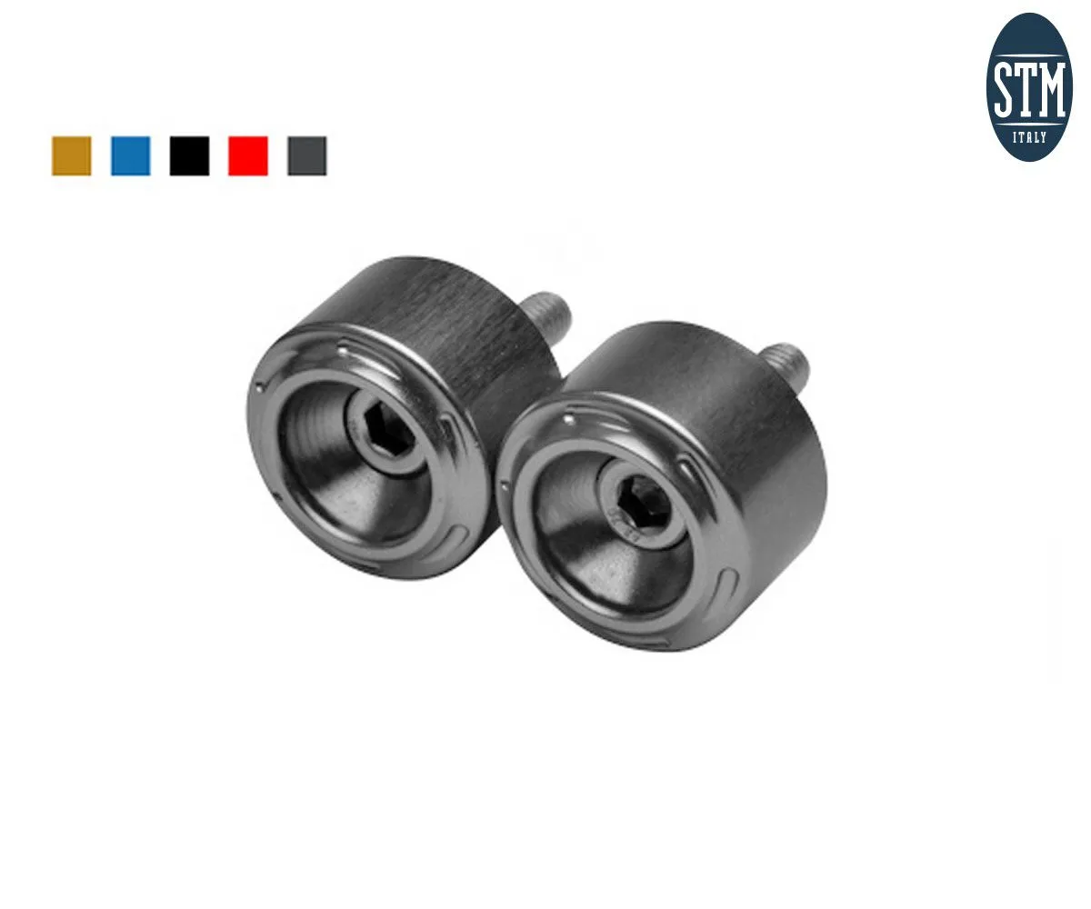 Terminali Manubrio 2 Pezzi M6x25 Small Stm Colore Silver Triumph Daytona 675 2006 > 2016-STR-S020-231242