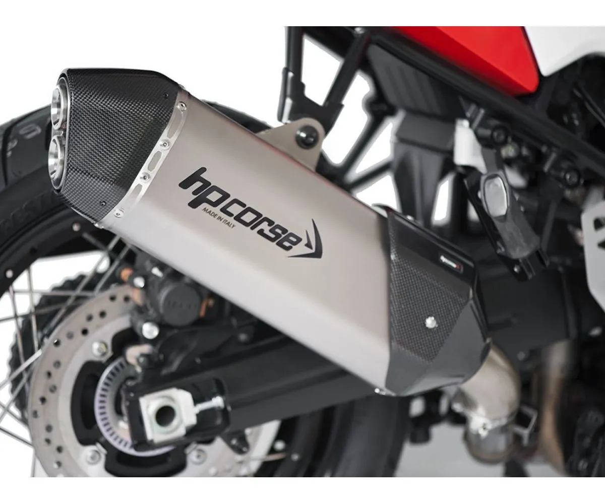 Terminale Di Scarico Hpcorse Sps Carbon 350 Satinato Per Suzuki V-strom 1050 2020 > 2024-SUSPS3501022S-N-AB-300044