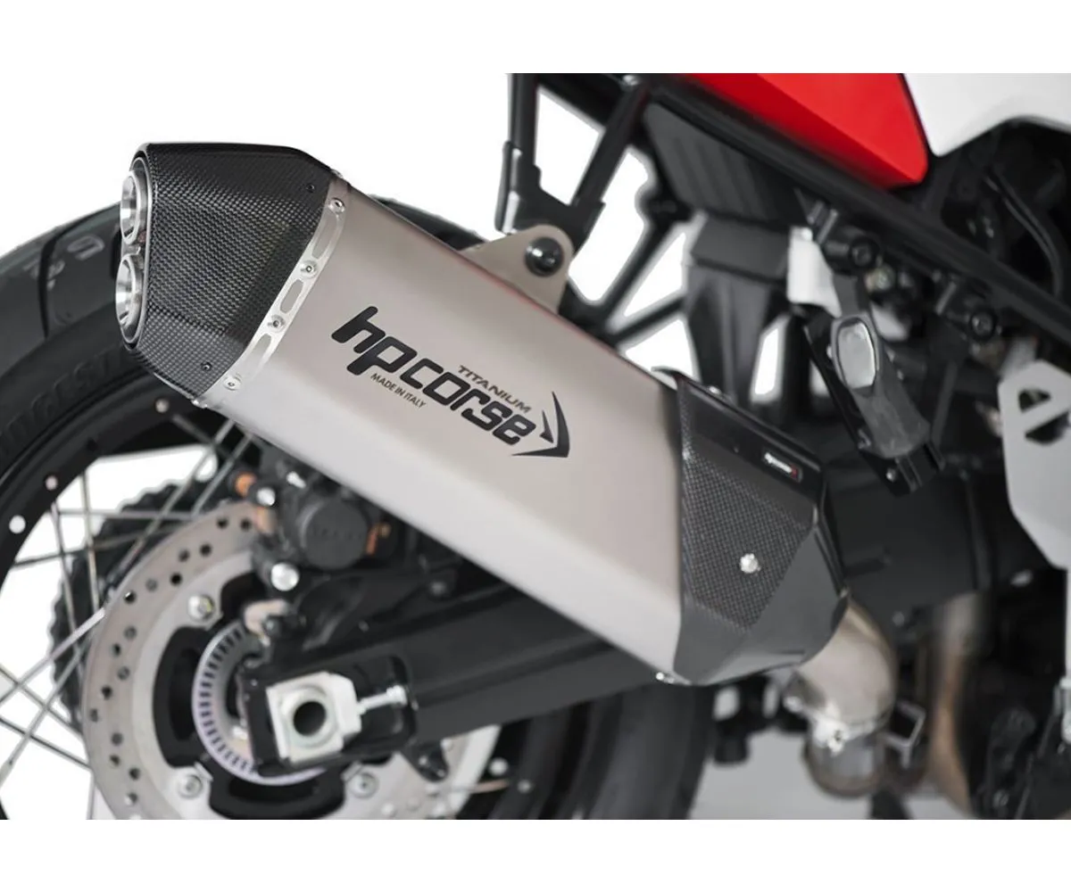 Terminale Di Scarico Hpcorse Sps Carbon 350 Titanio Per Suzuki V-strom 1050 2020 > 2024-SUSPS3501022T-N-AB-300042
