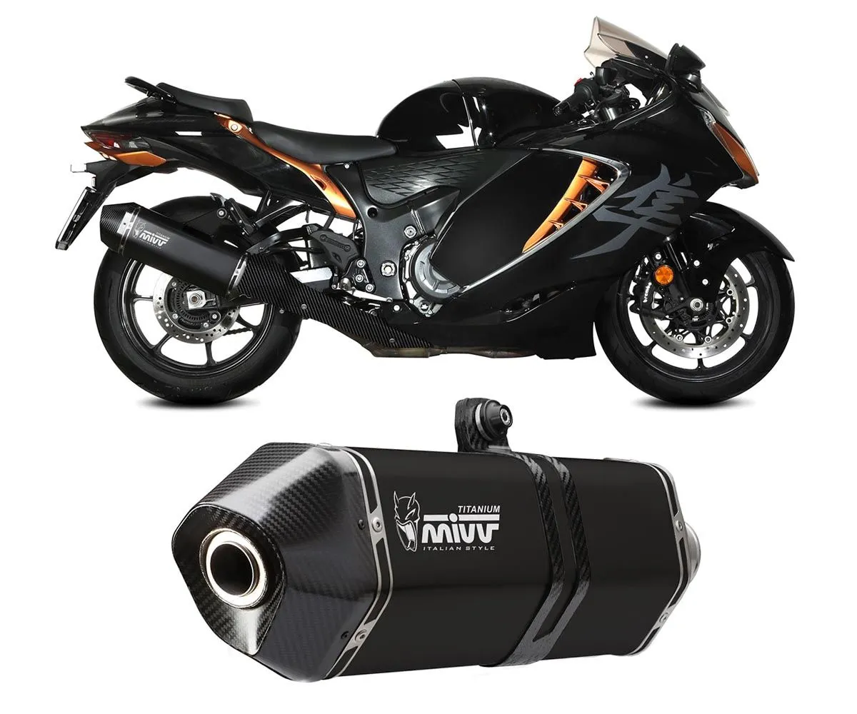 2 Terminali Di Scarico Mivv Speed Edge Titanio Nero Suzuki Gsx-r 1300 Hayabusa 2021 > 2023-S.060.LRTB-382967