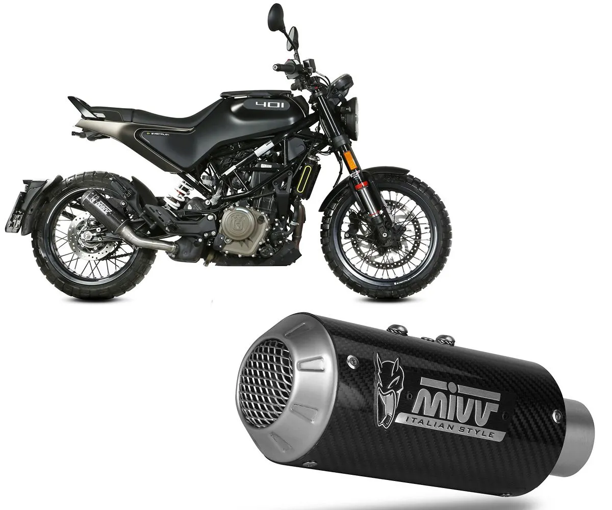 Terminale Di Scarico Mivv Mk3 Carbon Per Husqvarna Vitpilen 401 2021 > 2023-HU.004.SM3C-299576