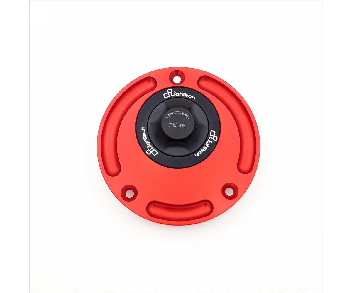 Tappo Serbatoio Con Chiusura Rapida Nero Rosso Lightech Per Ducati Monster 821 2014 > 2017-TR17N/R-385350