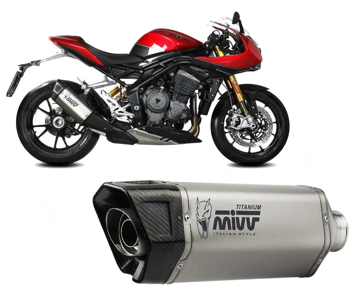 Terminale Di Scarico Mivv Sr-1 Titanio Per Triumph Speed Triple 1200 Rr / Rs 2021 > 2024-T.025.LR1T-329882