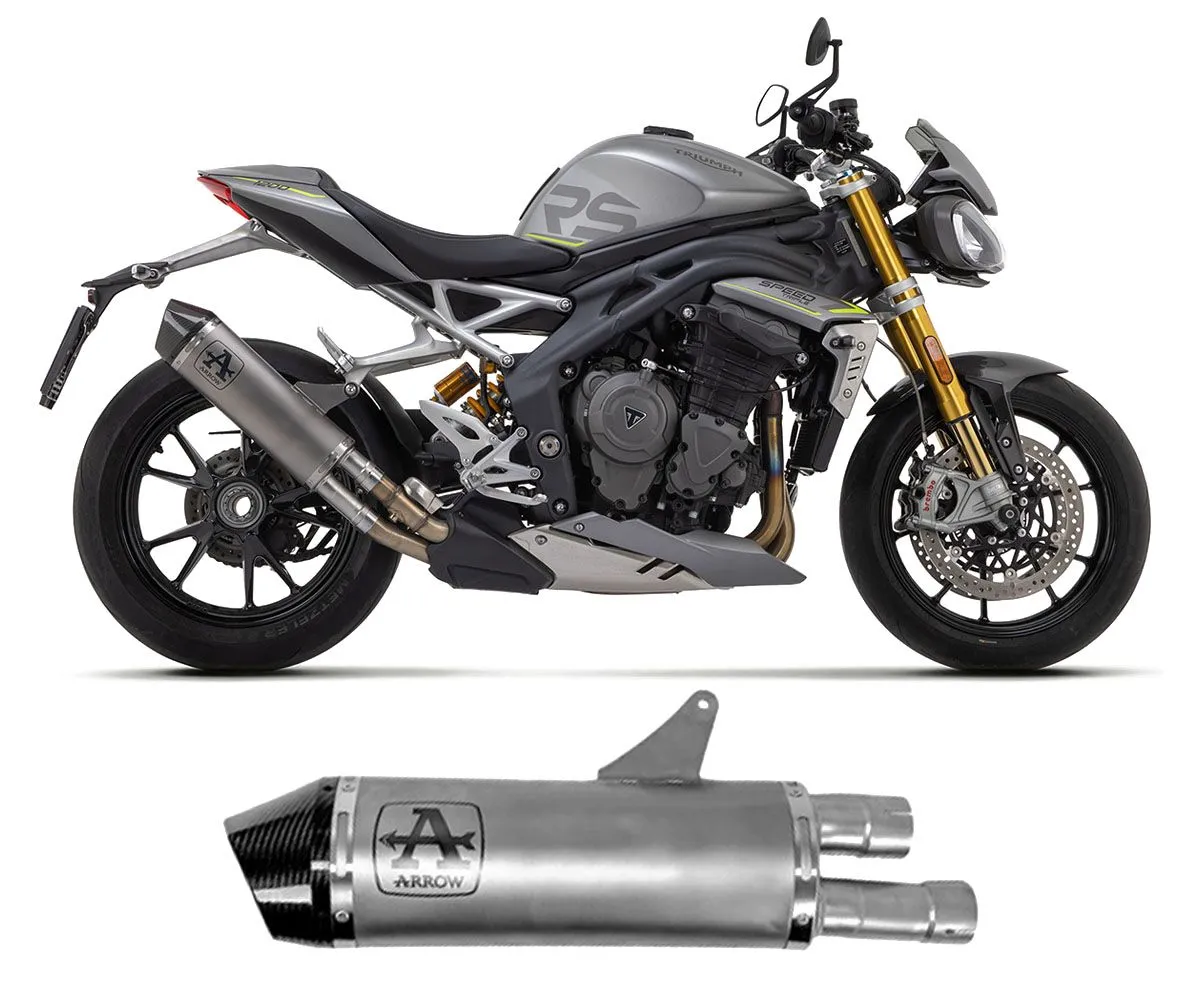Terminale Di Scarico Arrow Race-tech In Titanio Triumph Speed Triple 1200 Rs 2021 > 2024-71955PK-329753
