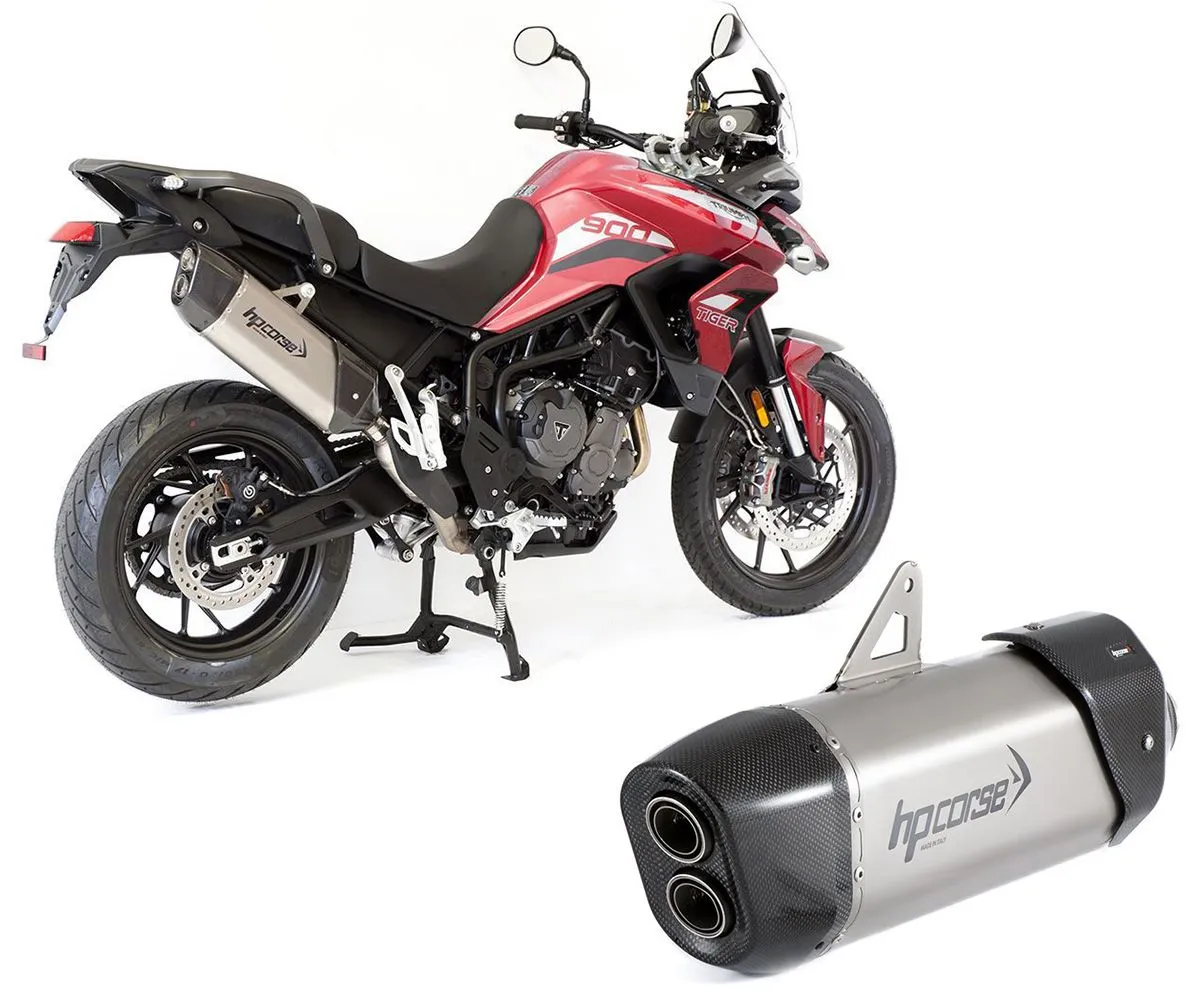 Terminale Di Scarico Sp-3 Carbon 350 Satin Hp Corse Per Triumph Tiger 900 2021 > 2022-TRT850SP3350S-AB-290467