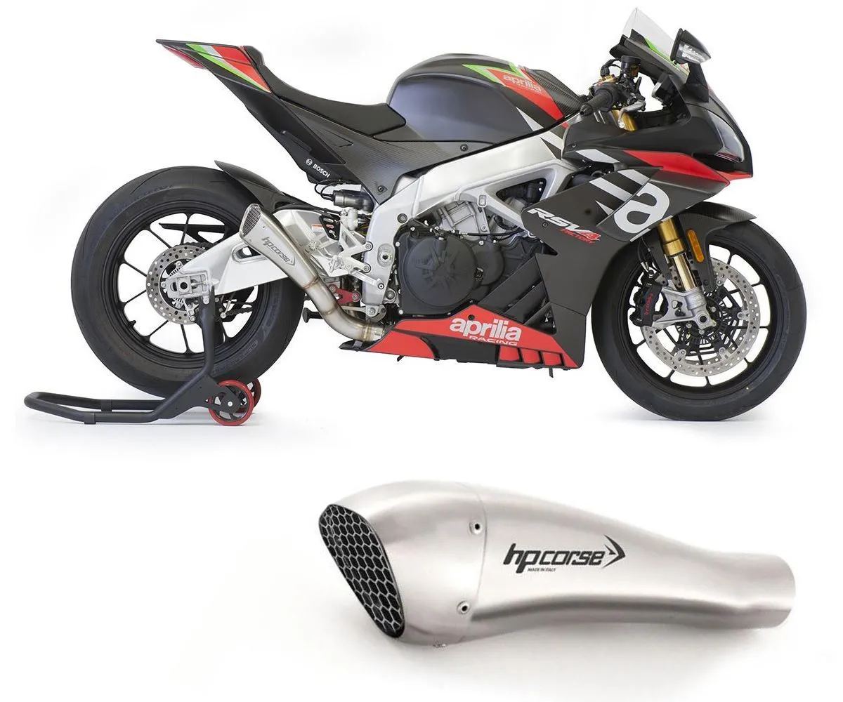 Terminale Scarico Hpcorse Hydroform Short R Satin Per Aprilia Rsv4 2019 > 2020-XAPHY20PR1004S-AB-289435