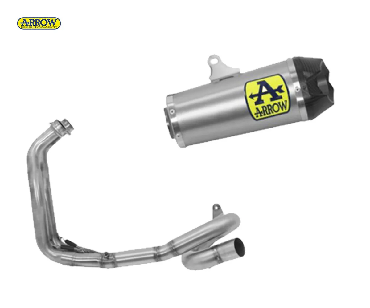 Scarico Completo Arrow Works Carbon End Cap Titanio Yamaha Mt-07 2021 > 2024-71920PK--71735MI-241515