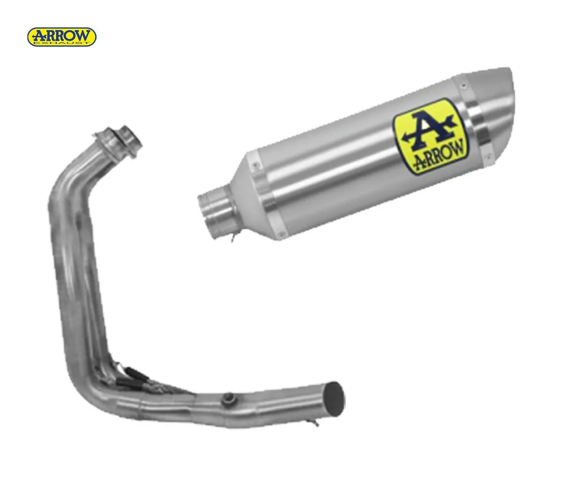 Scarico Completo Kat Arrow Thunder Steel End Cap Alluminio Yamaha Mt-07 2021 > 2024-71930AO--71758KZ-241510