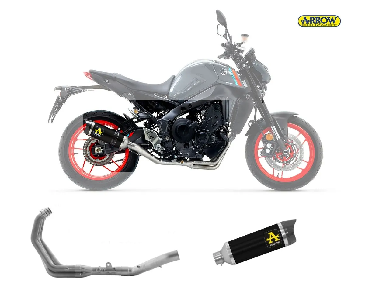 Scarico Completo Arrow Thunder Alluminio Nero Yamaha Mt-09 2021 > 2023-71931AKN--71759MI-248083