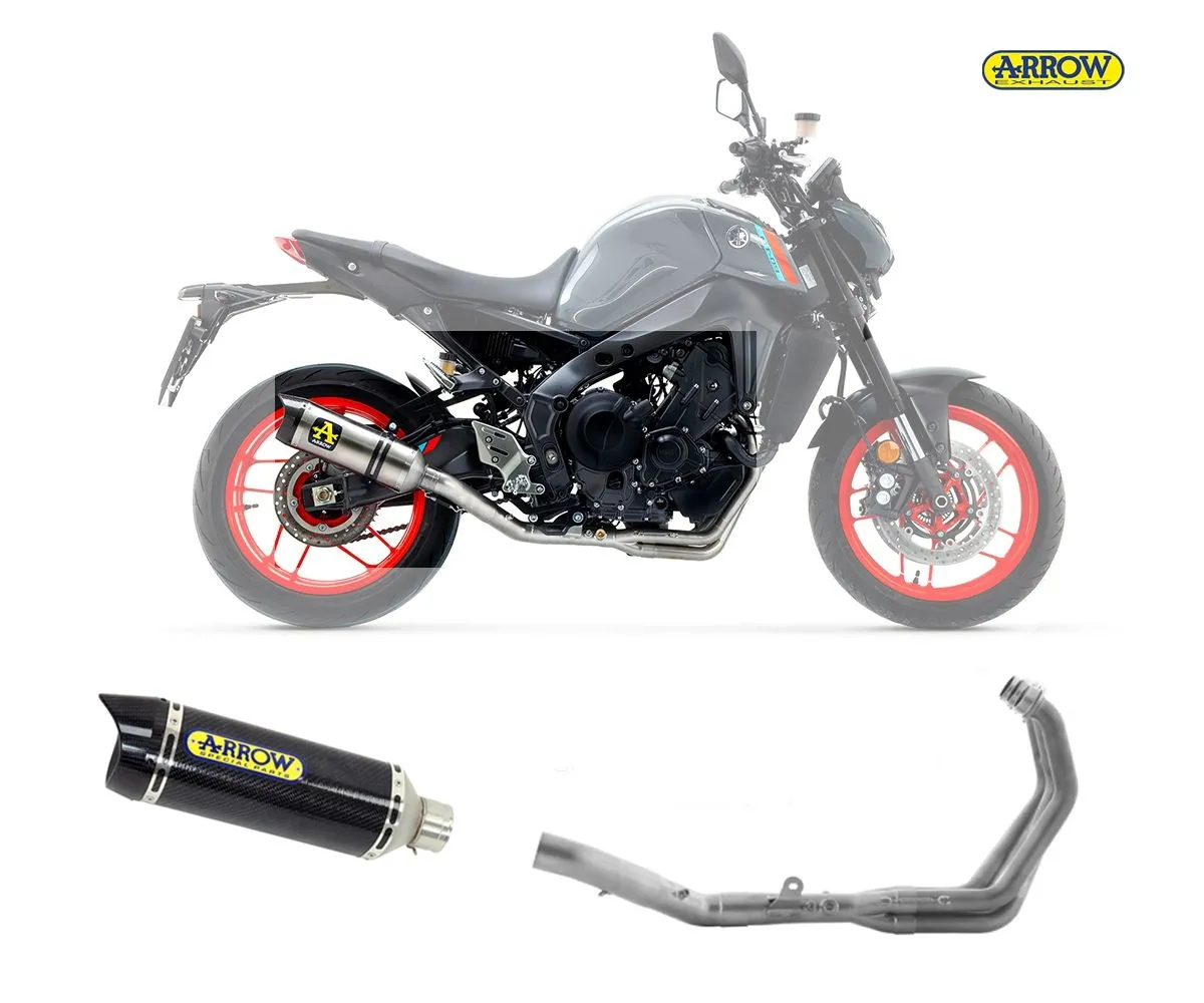 Scarico Completo Arrow Thunder Carbonio Yamaha Mt-09 2021 > 2023-71931MK--71759MI-248079