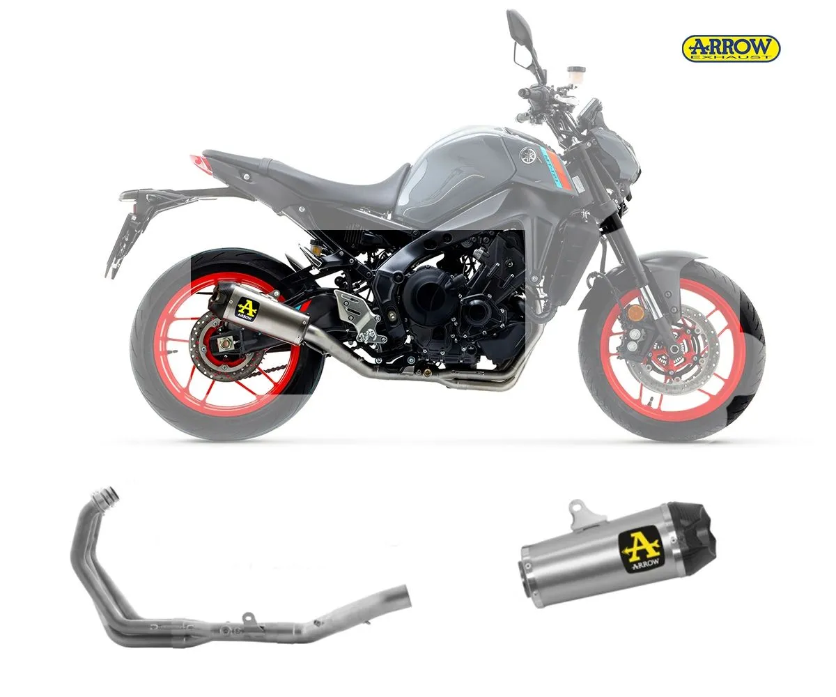Scarico Completo Arrow Works Titanio / Inox Yamaha Mt-09 2021 > 2023-71932PK--71759MI-248071