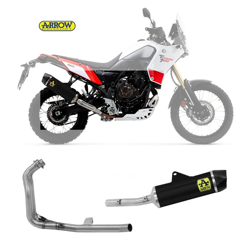 Scarico Completo Arrow Indyrace Carbon/titan Alluminio Nero Yamaha Tenere 700 World Raid 2022 > 2024-72626AKN--72185PD-299483