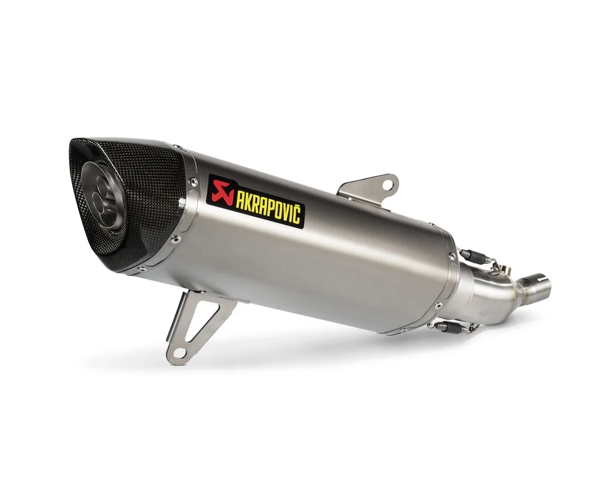 Terminale Di Scarico Omologato In Acciaio Inossidabile Akrapovic Per Yamaha Tricity 300 2021 > 2023-S-Y3SO3-HRSS-301205