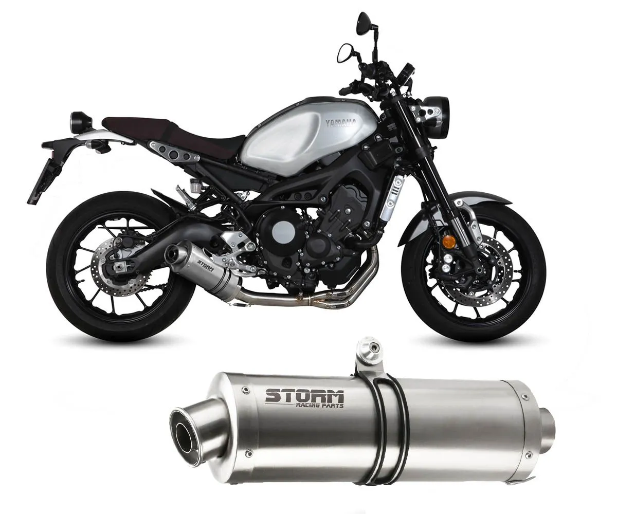 Scarico Completo Storm By Mivv Oval Inox Per Yamaha Xsr 900 2016 > 2020-74.Y.054.LX1-302128