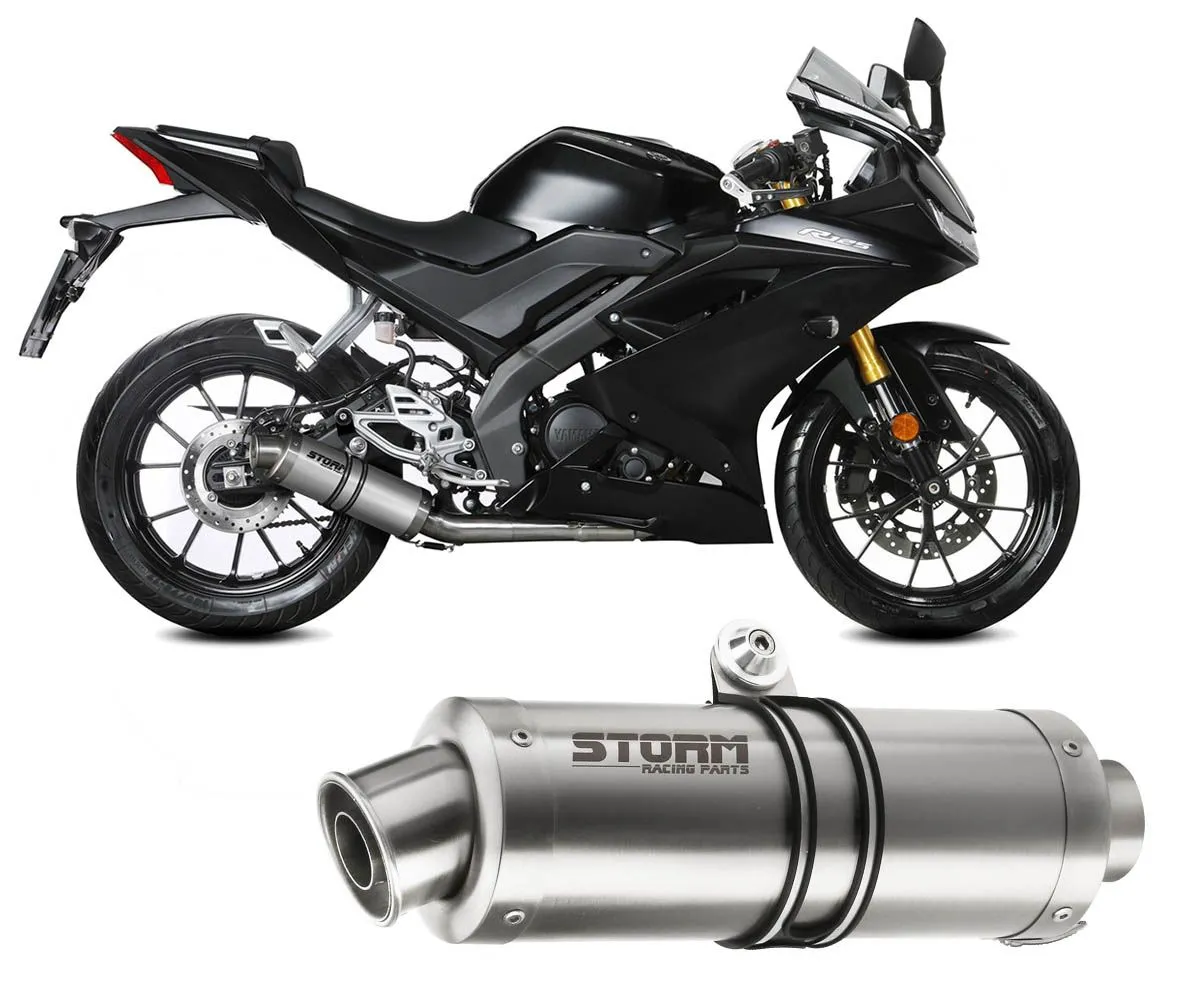 Scarico Completo Storm By Mivv Gp Acciaio Inox Yamaha Yzf R125 2019 > 2022-74.Y.067.LXS-289585
