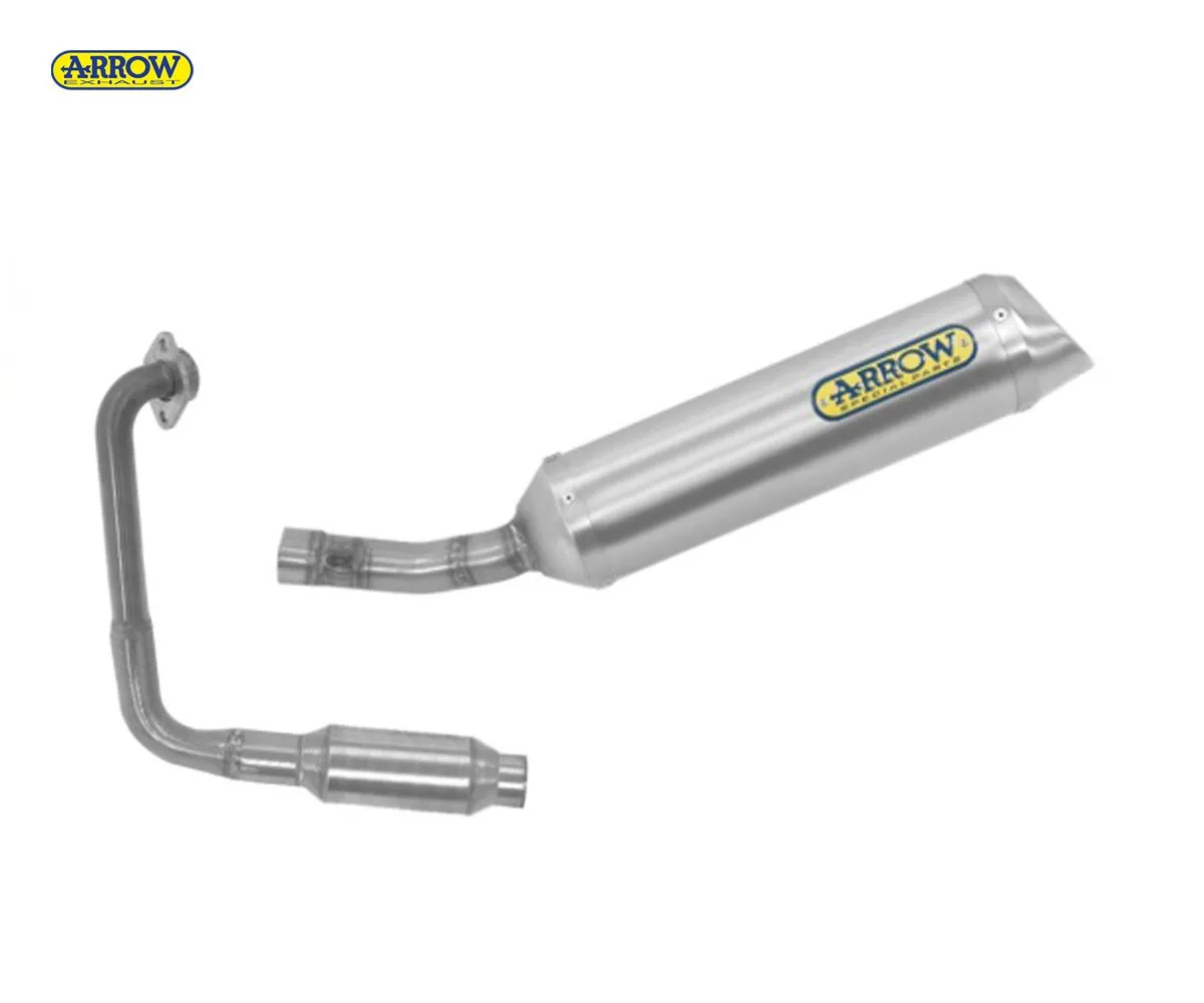 Scarico Completo Kat Arrow Thunder Steel Cap Titanio Yamaha Mt 125 2021 > 2023-51019KZ--51518PO-302107