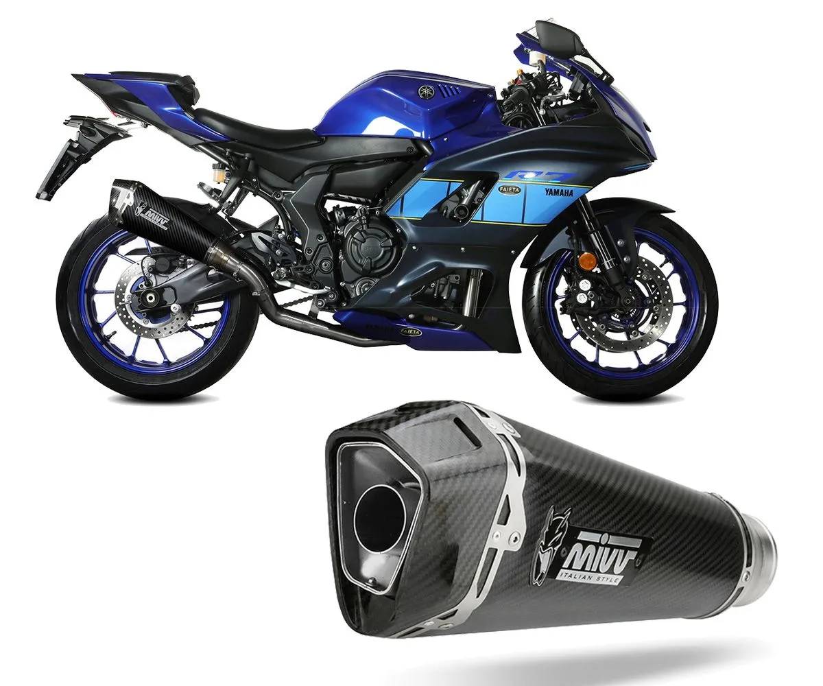 Scarico Completo Mivv Delta Race Racing Carbonio Per Yamaha Yzf R7 2022-X.YA.0012.SDRC-289544