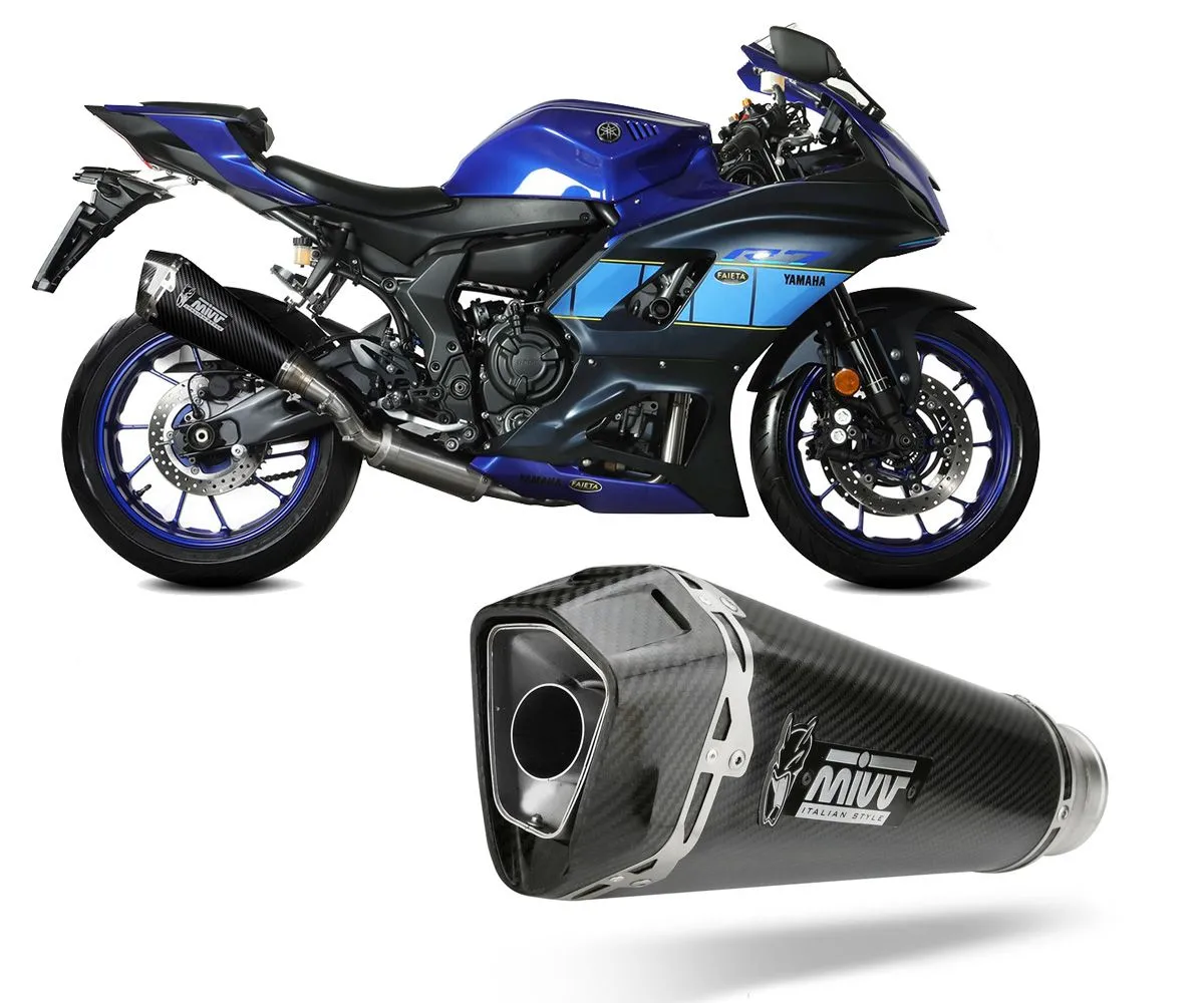 Scarico Completo Mivv Delta Race Carbonio Per Yamaha Yzf R7 2022-Y.071.LDRC-289542