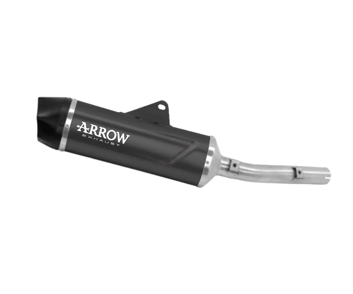 Terminale Di Scarico Arrow Indy-race Evo Alluminio Dark Per Yamaha Teneré 700 2021 > 2024-72649AKN-388284