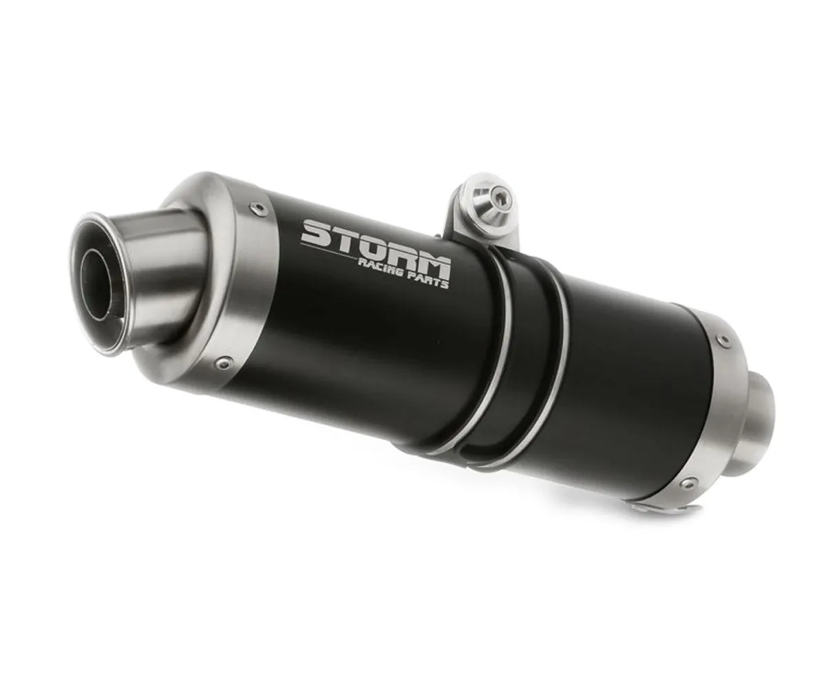Terminale Di Scarico Storm Gp Nero Per Suzuki Gsf 650 Bandit 2007 > 2015-74.S.030.LXSB-388600