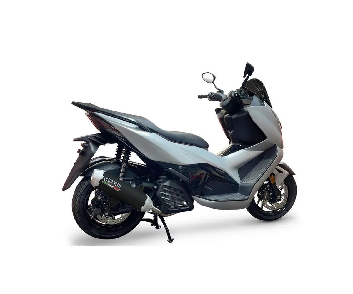 Scarico Completo Gpr Pentascooter Omologato Nero Opaco Per Zontes D 125 2022 > 2023-Z.14.CAT.PE-387793