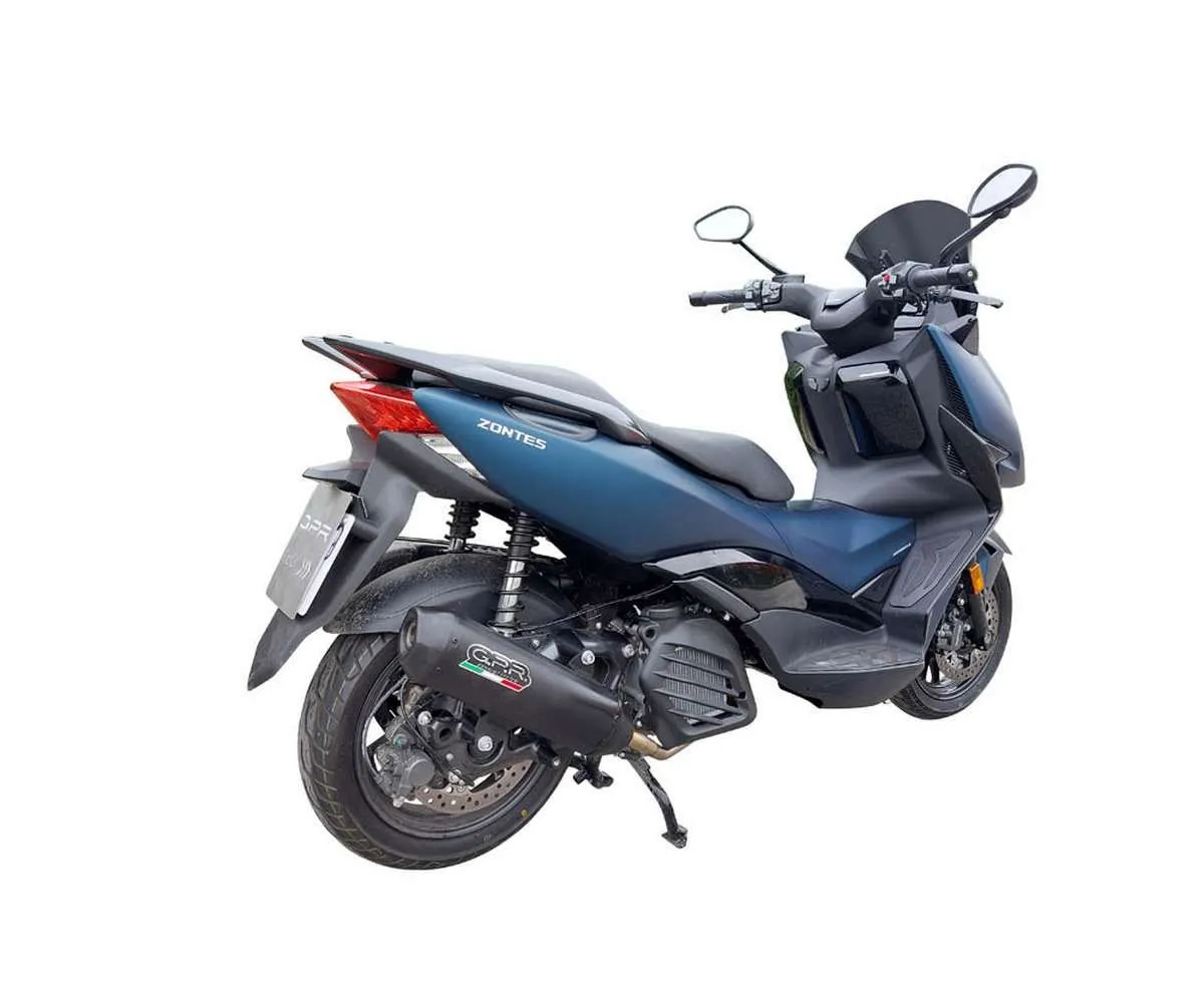 Scarico Completo Gpr Pentaroad Black Omologato Nero Opaco Per Zontes M 125 2022 > 2023-Z.8.CAT.PE.BL-387794