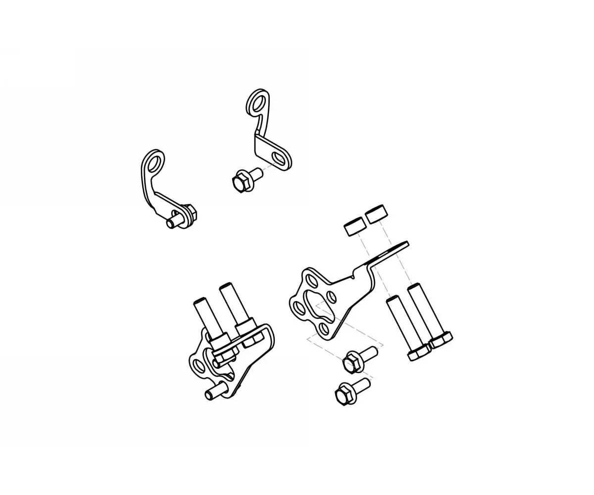 Gp Ducts Kit Montaggio Cnc Racing Nero Ducati Superbike 1199 Panigale R 2013 > 2017-ZAB02B-374303