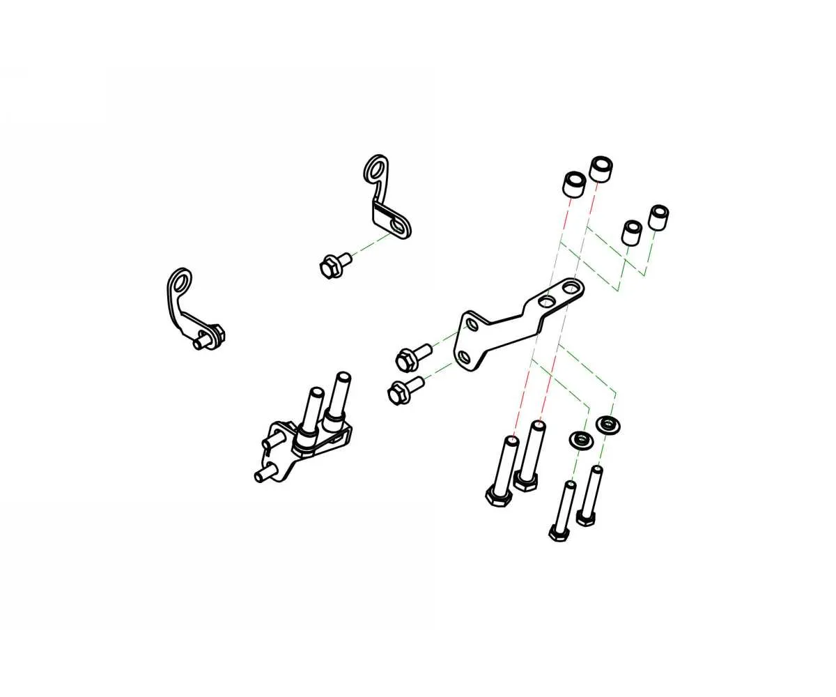 Gp Ducts Kit Montaggio Cnc Racing Nero Ducati Monster 1200 2014 > 2016-ZAB04B-374313