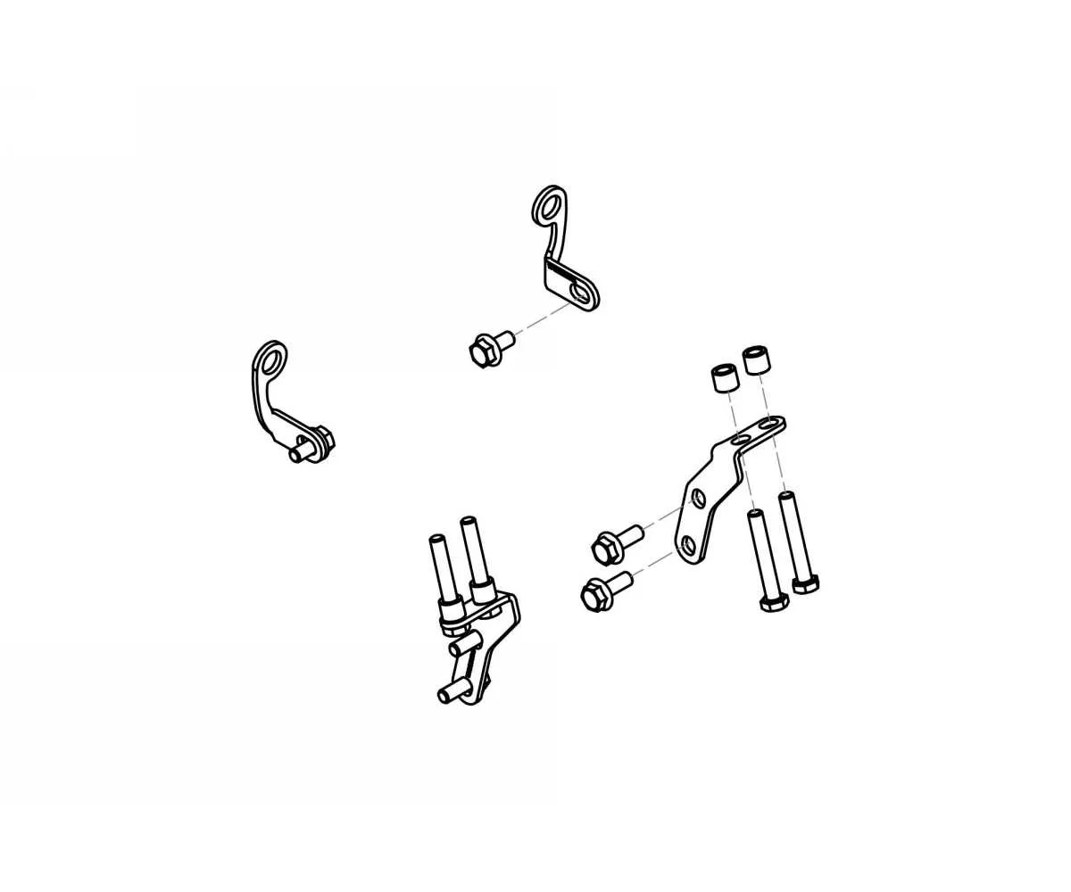 Gp Ducts Kit Montaggio Cnc Racing Nero Ducati Hypermotard 796 2010 > 2012-ZAB06B-374317