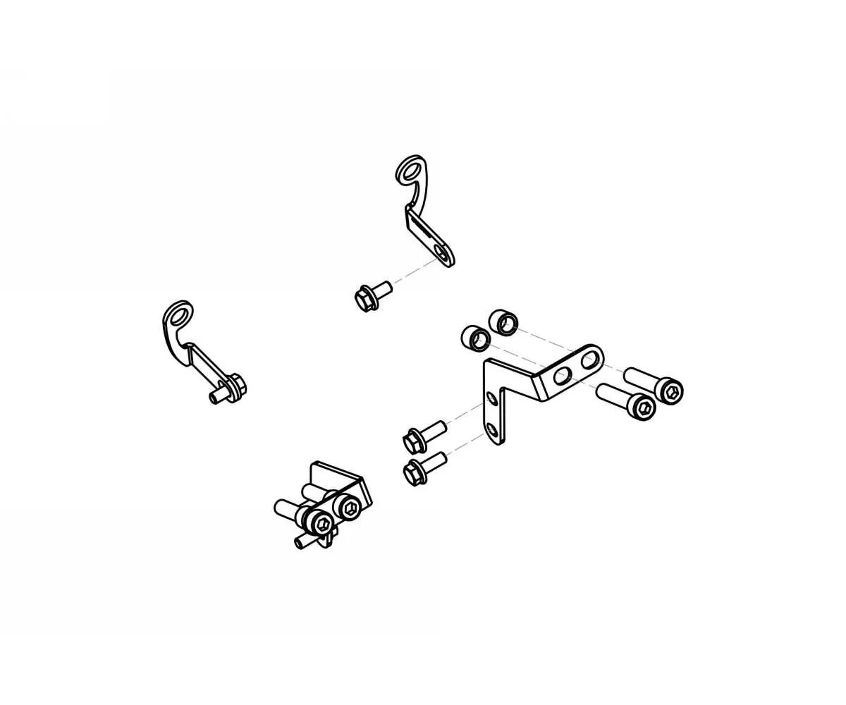 Gp Ducts Kit Montaggio Cnc Racing Nero Bmw S1000 Rr K46 2009 > 2016-ZAB16B-374345