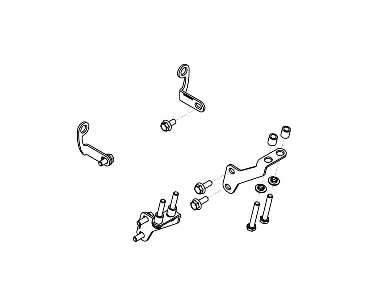 Gp Ducts Kit Montaggio Cnc Racing Nero Ducati Hypermotard 821 2013 > 2015-ZAB19B-369946