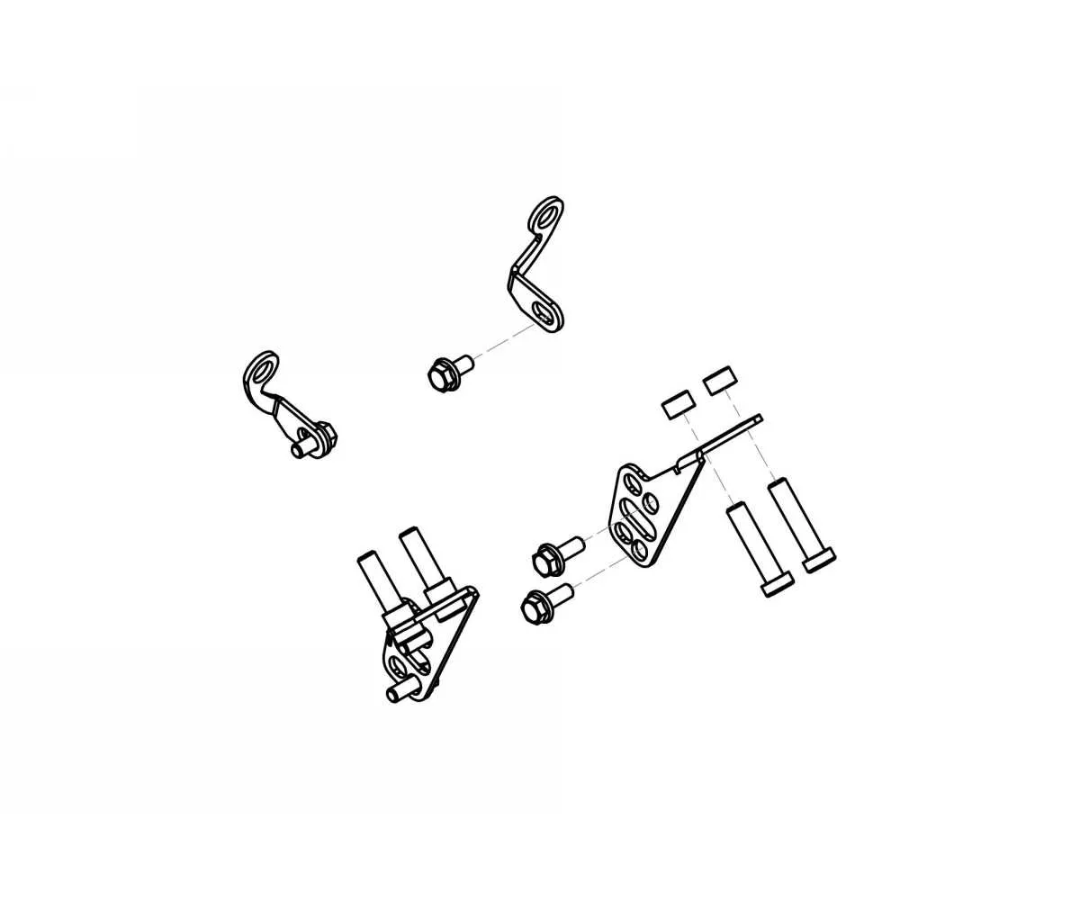 Gp Ducts Kit Montaggio Cnc Racing Nero Ducati Multistrada V4 Pikes Peak 2022 > 2024-ZAB21B-369949