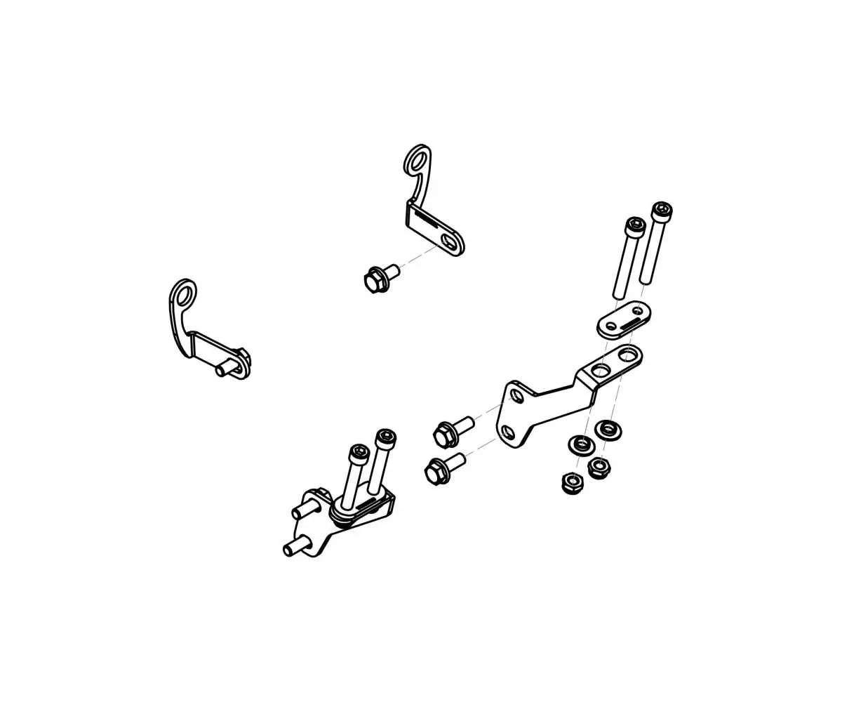 Gp Ducts Kit Montaggio Cnc Racing Nero Ducati Diavel 1200 2010 > 2018-ZAB22B-364458