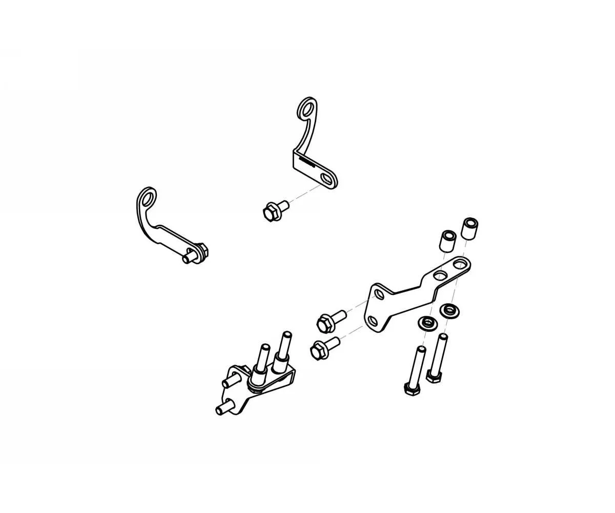 Gp Ducts Kit Montaggio Cnc Racing Nero Ducati Multistrada V4 2021 > 2022-ZAB25B-363225