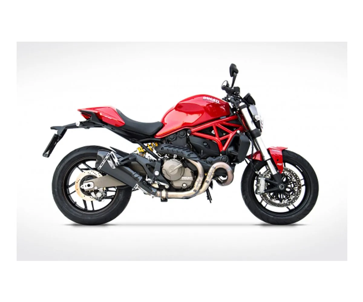 Terminale Di Scarico+fondello Zard Zdu119s10ccr Carbon Ducati Monster 821 2015 > 2017-ZDU119S10CCR-247807