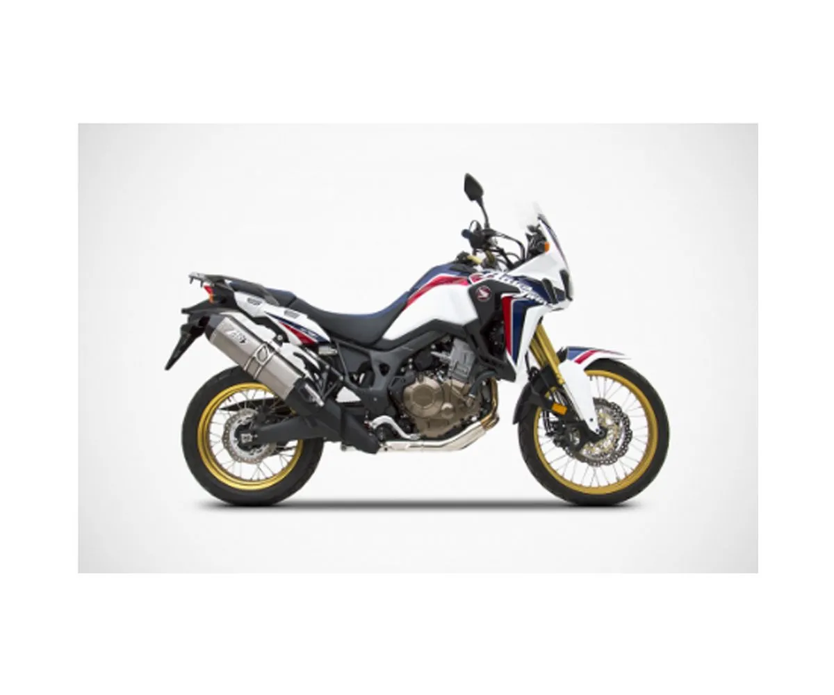 Impianto Di Scarico+fondello In Carbonio Zard Zhnd366ssr-fc Honda Africa Twin 2016 > 2019-ZHND366SSR-FC-247818