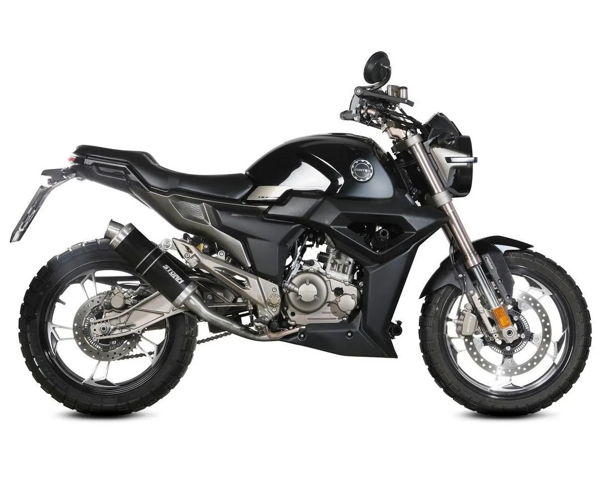 Scarico Storm By Mivv Gp Acciaio Inox Nero Per Zontes Zt 125 G1 2021 > 2022-74.Z.001.LXSB-290067