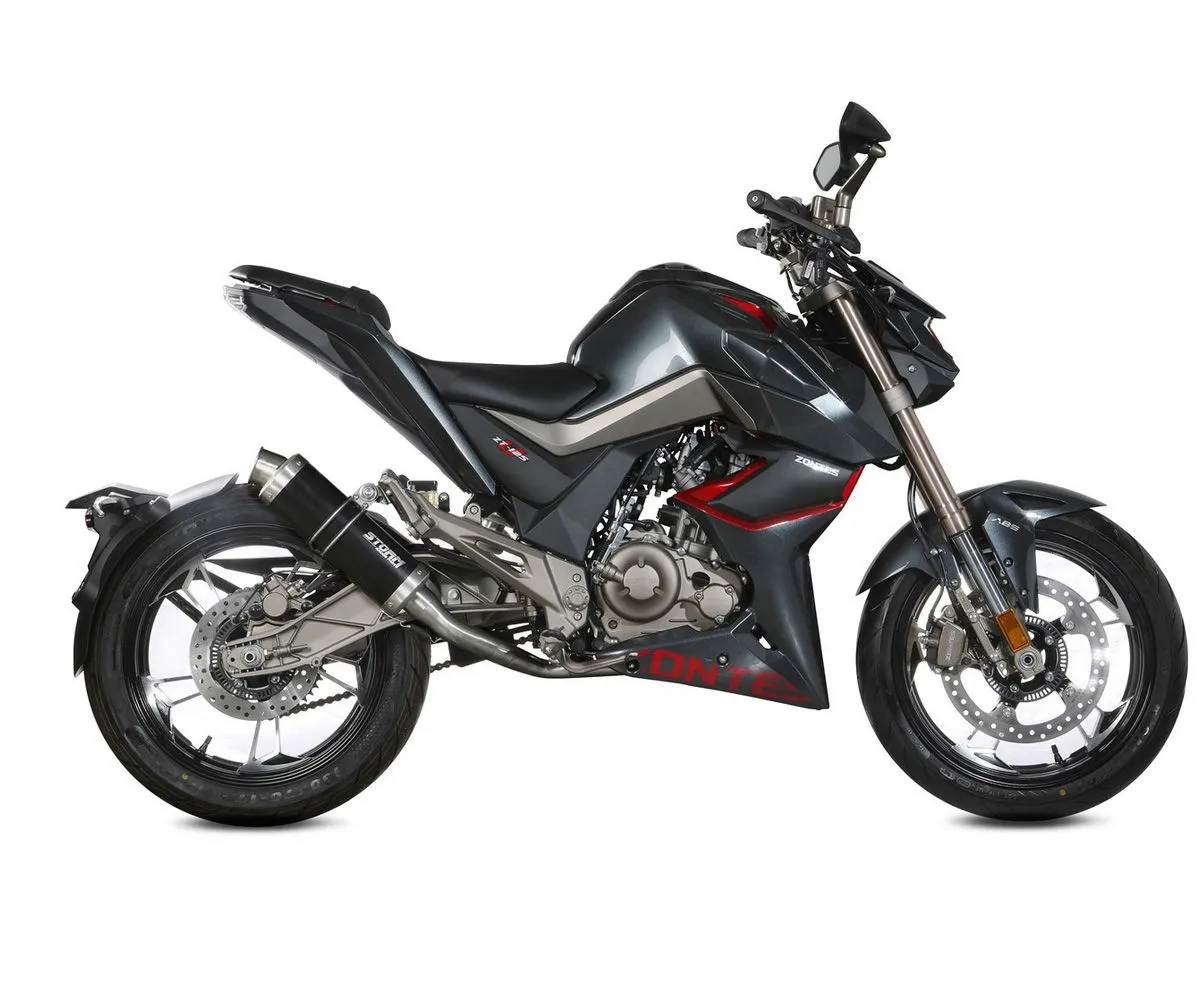 Scarico Storm By Mivv Gp Acciaio Inox Nero Per Zontes Zt 125 U 2021 > 2022-74.Z.001.LXSB-290066