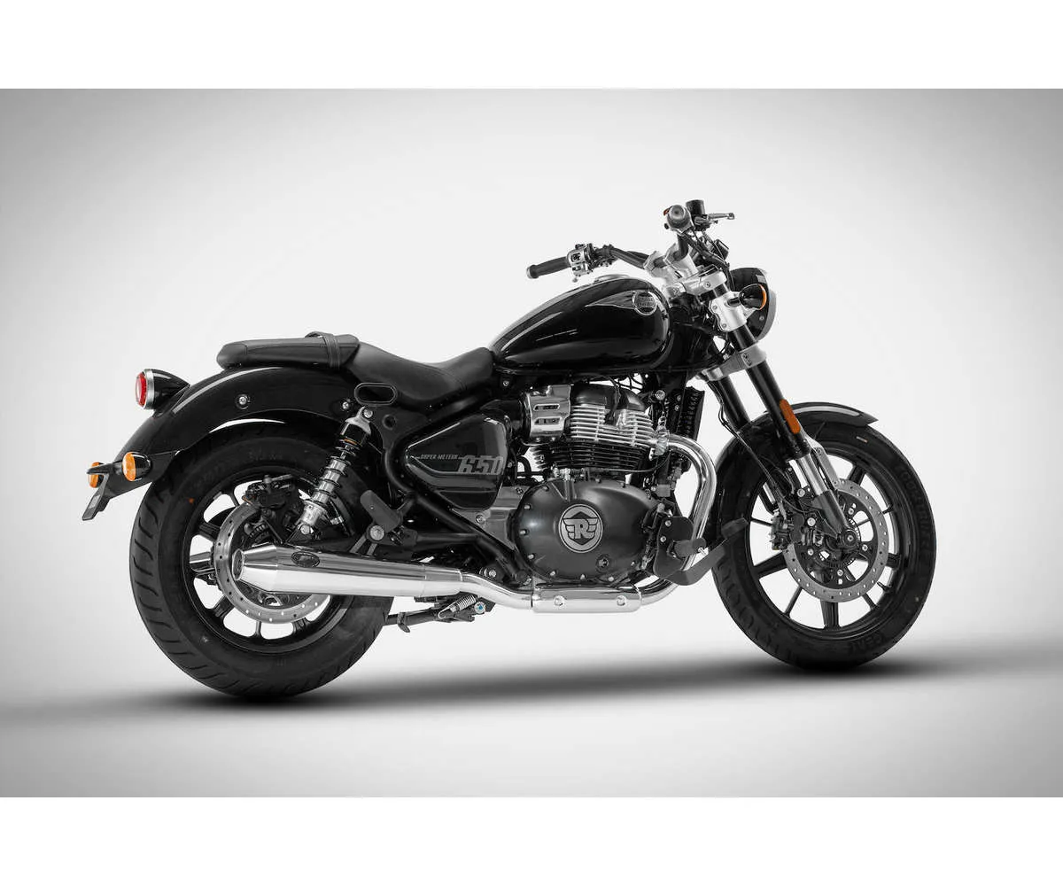 Coppia Terminali Di Scarico Zard Omologato E5 Zre005s10sso-p Acciaio Inox Royal Enfield Super Meteor 650 2023 > 2024-ZRE005S10SSO-P-388474