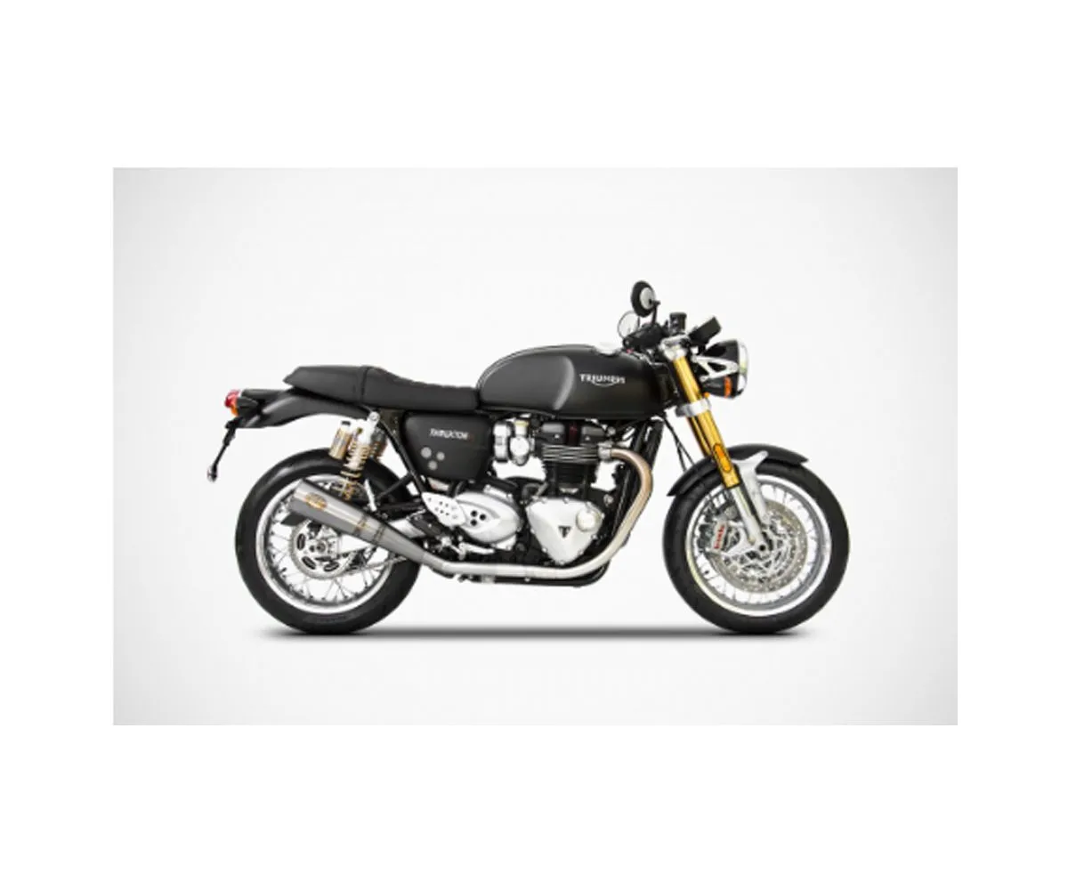 Terminale Di Scarico Zard Ztph068sso Acciaio Inox E4 Triumph Thruxton-r 2017 > 2019-ZTPH068SSO-247879