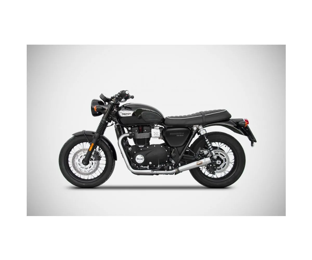 Impianto Di Scarico Zard Ztph072skr Inox R Triumph Bonneville T100 2017 > 2019-ZTPH072SKR-247869