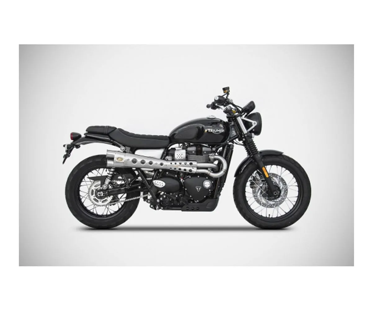 Impianto Di Scarico Zard Ztp084s00ssr Triumph Street Scrambler Limited 2017 > 2019-ZTP084S00SSR-247877