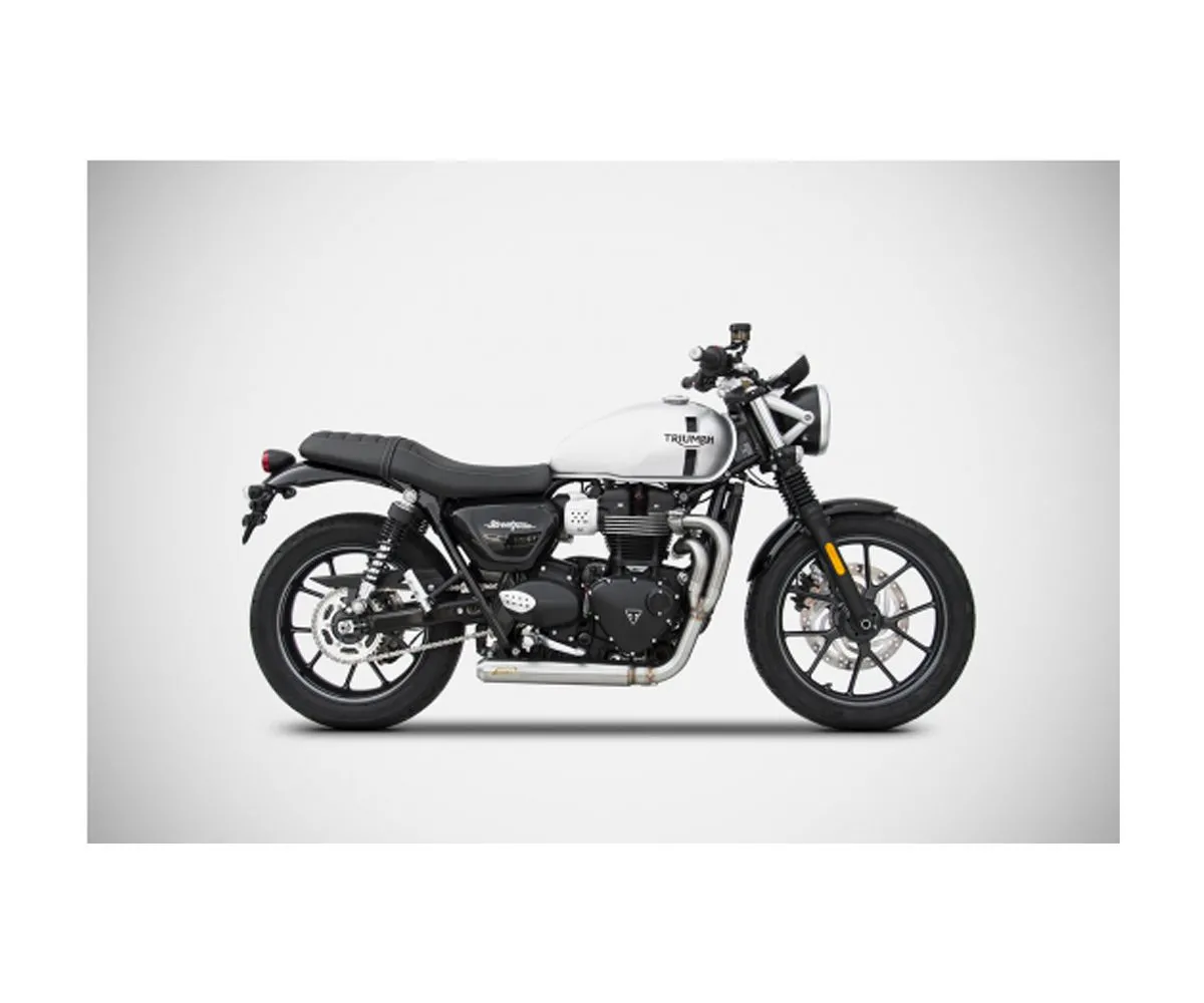 Impianto Di Scarico Inox Zard Ztph087skr Triumph Street Twin Cross 2016 > 2019-ZTPH087SKR-247880