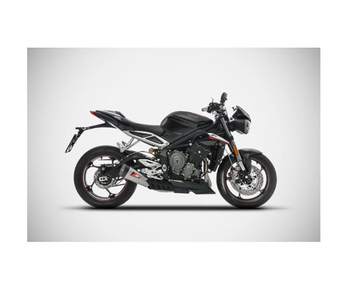 Impianto Di Scarico+fondello E4 Zard Ztp089s00tco Triumph Street Triple 765 2017 > 2019-ZTP089S00TCO-247856