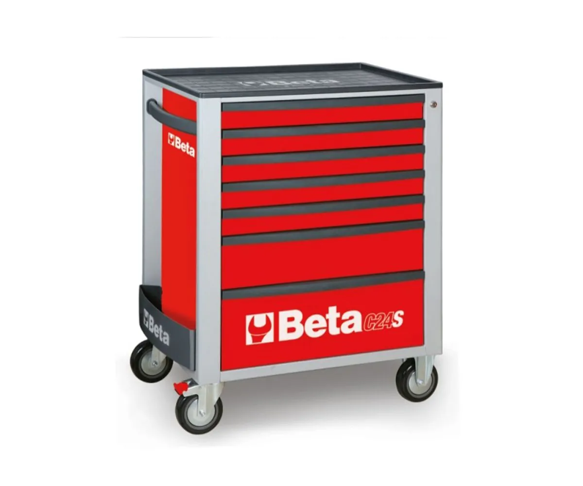 Cassettiera Mobile Beta Rosso Con 7 Cassetti-C24S/7-R-249105
