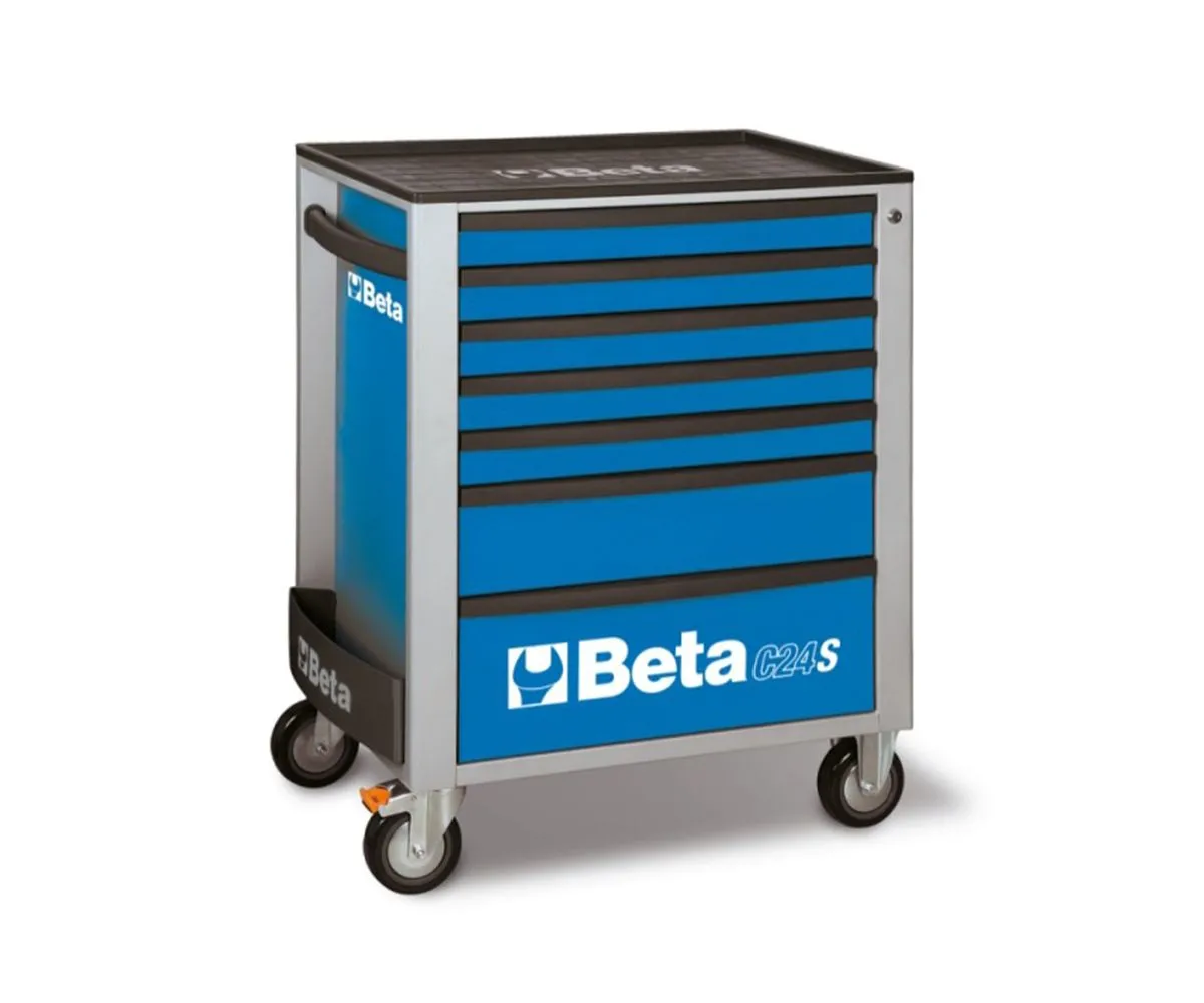 Cassettiera Mobile Beta Blu Con 7 Cassetti-C24S/7-B-249106